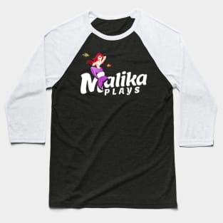 MalikaPlays Mermaid Logo Baseball T-Shirt